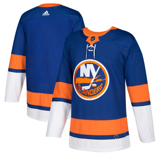 Adidas Islanders Blank Royal Blue Home Authentic Stitched Youth NHL Jersey